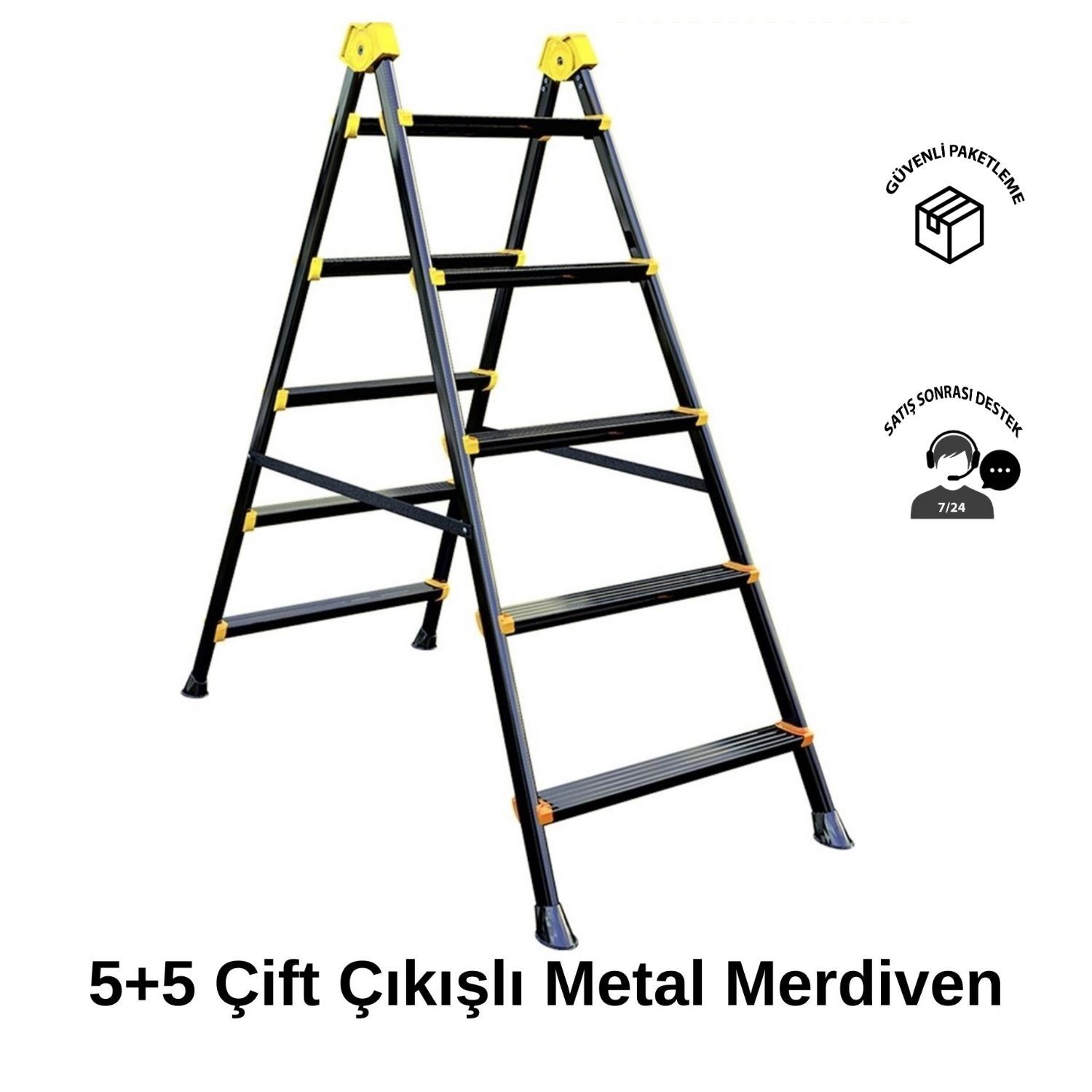 Zigana 5+5 Hardy Çift Çıkışlı Hafif Metal Merdiven