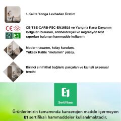 VİESMO Cross Dekoratif Çapraz Sekiz Bölmeli Kitaplık (Beyaz)