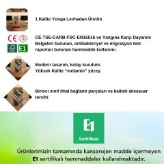 VİESMO Cross Dekoratif Çapraz Masaüstü Organizer Kitaplık (Antrasit)