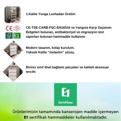 Erc Shuba Düşer Kapak 3 Raflı Duvara Monte Edilebilir Ayakkabılık Beyaz