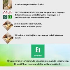 Erc Armora Koltuk Kenar Sehpası (Safir Meşe)