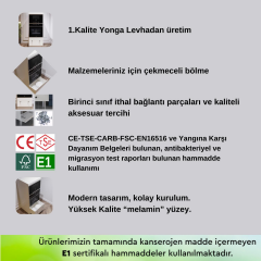 Ribe Demonte Çekmeceli Mikrodalga Ankastre Fırın Dolabı