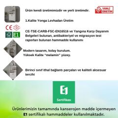 Viesmo Nova 4 Raflı Dosya Dolabı, Ofis Dolabı Beyaz