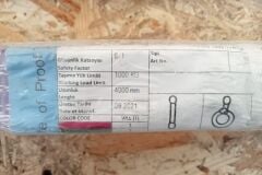 Powerk Polyester Düz Sapan 1 Ton 4 Metre 6/1 (Mor)